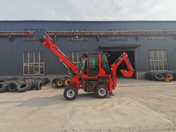 Multi-Functional Mini Loader Busy at Both Ends